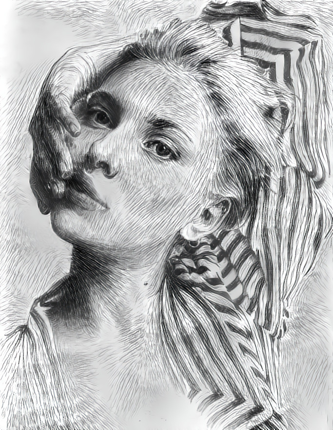 And now, a Sketch of Scarlett Johansson. image courtesy of artist Andriy Markiv.