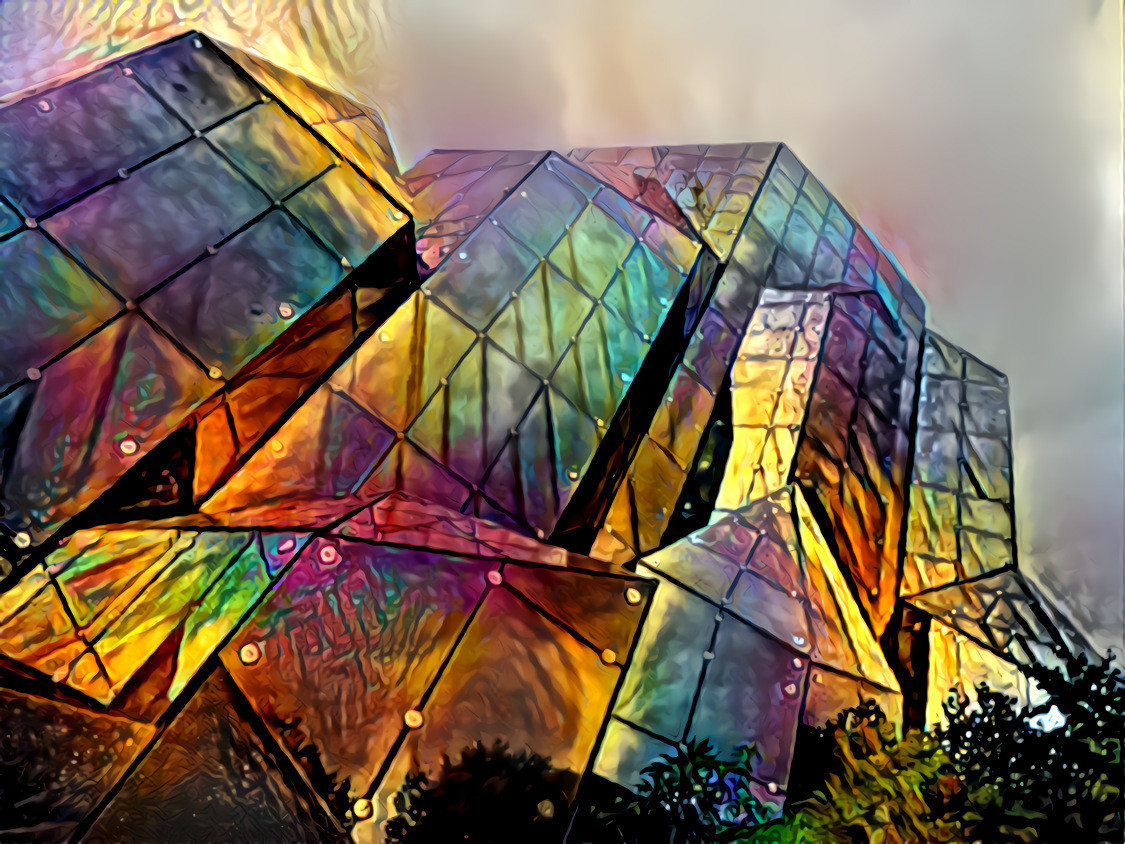 - - - - - 'Futuristic architecture at Futuroscope, near Poitiers, France' - - - - - Digital art by Unreal - from own photo. 
