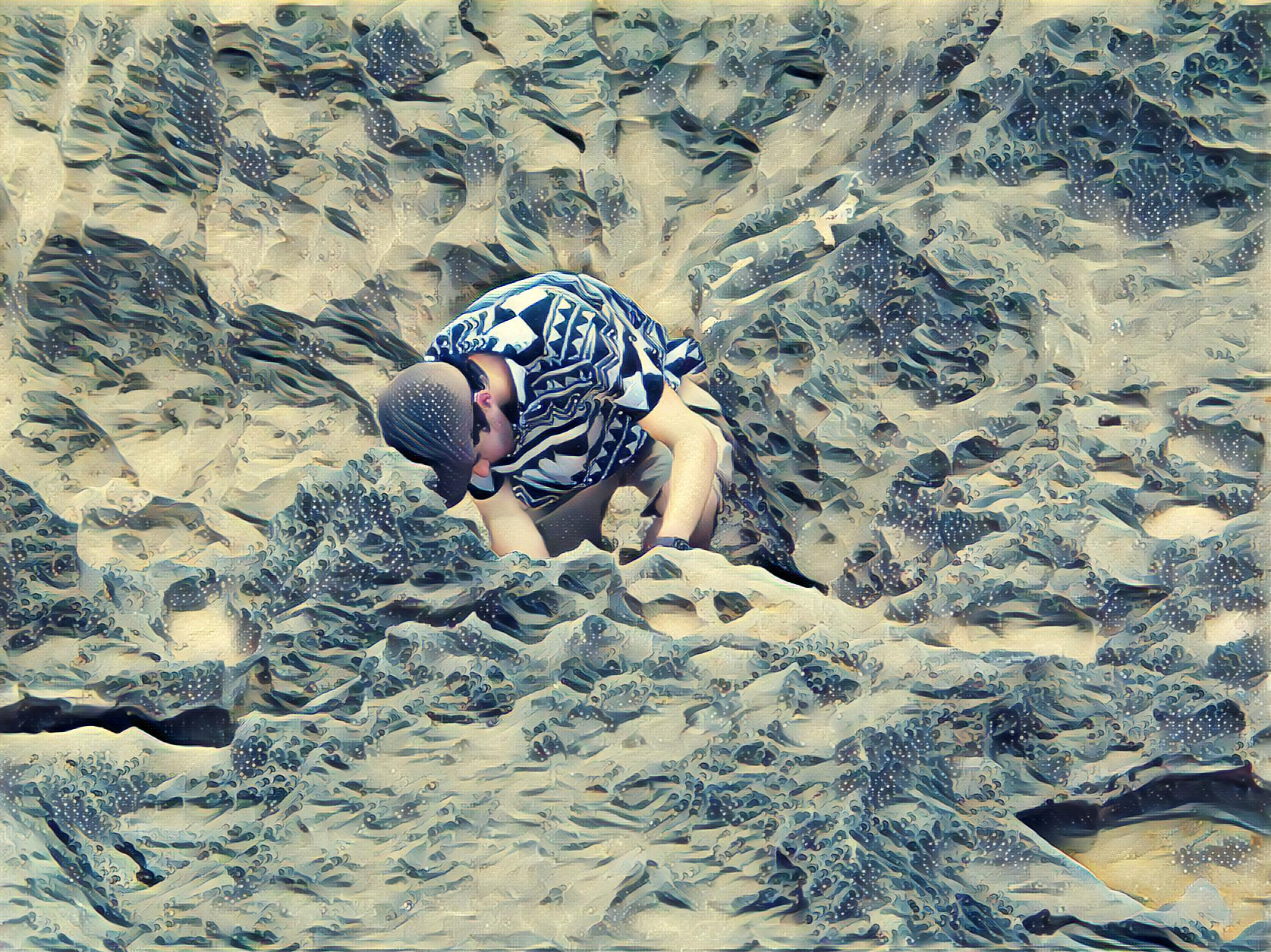 Riding The Waves - Sergio Doing Basic Rock Climbing