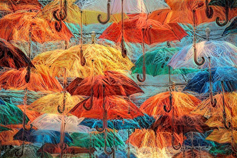 Fishing net umbrella