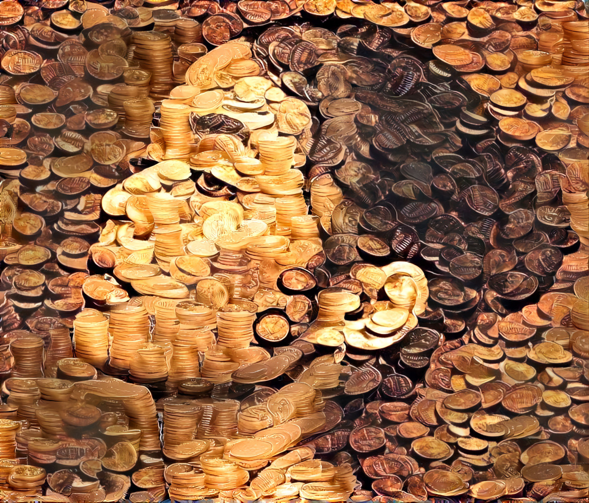 Face of Coins - Style Collage