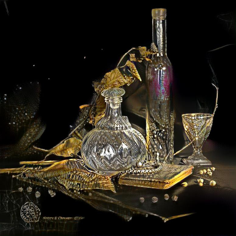 "Still life with a decanter" 