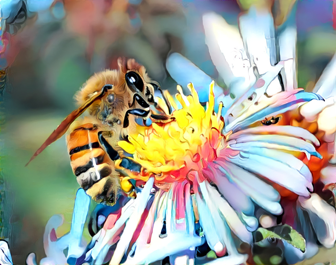 Cute Bee in Flower