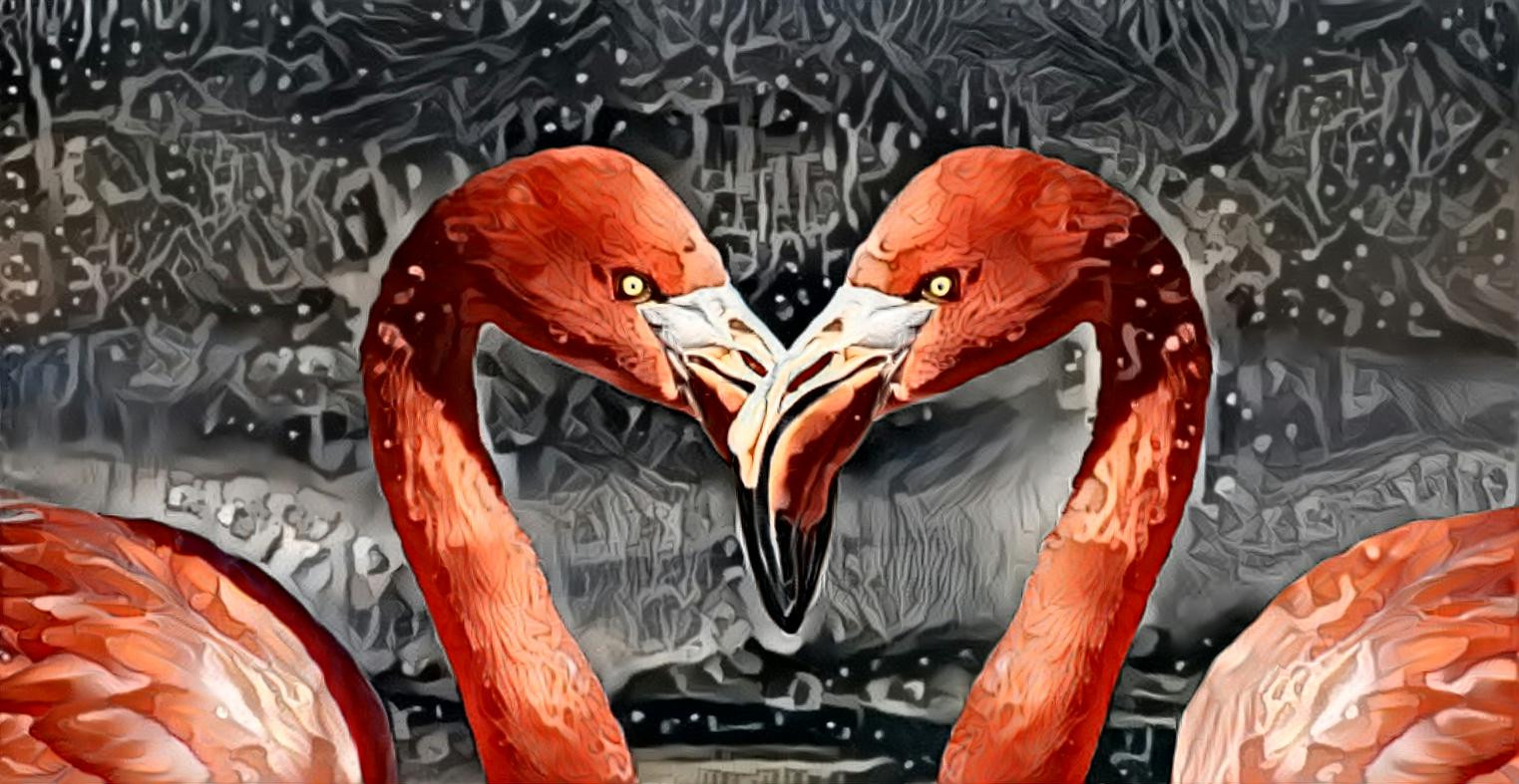 Flamingo Heart