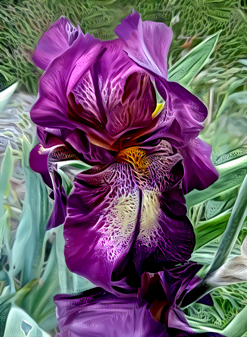 An iris in our garden