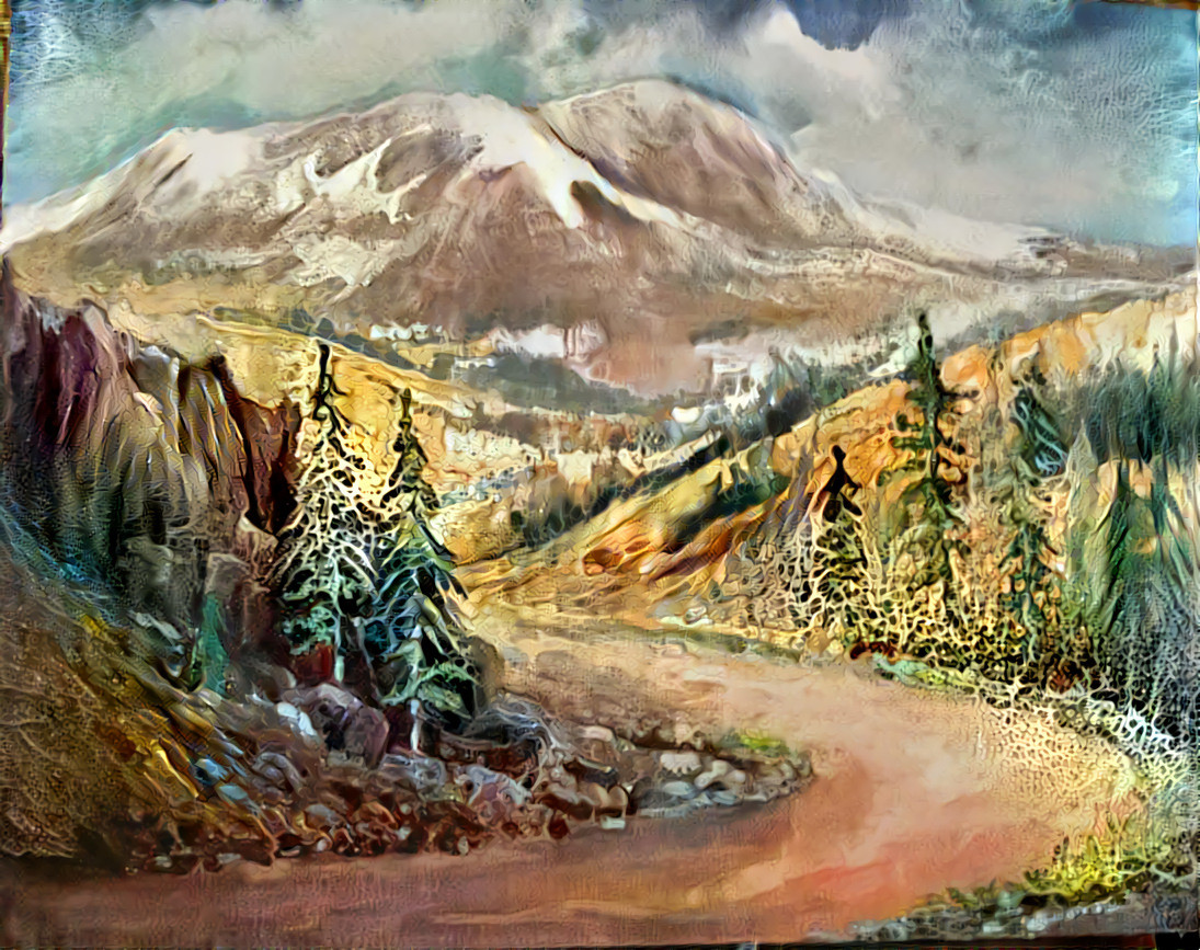 Painting done in Mt Lassen National Park by Sharon