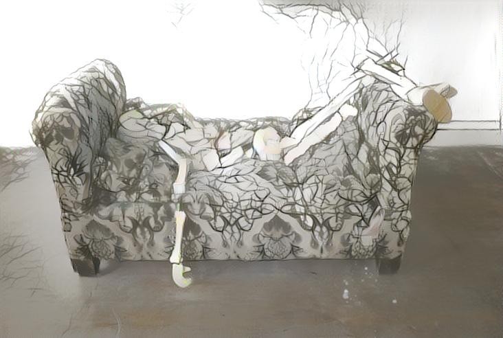 sculpture bench + sculpture branch