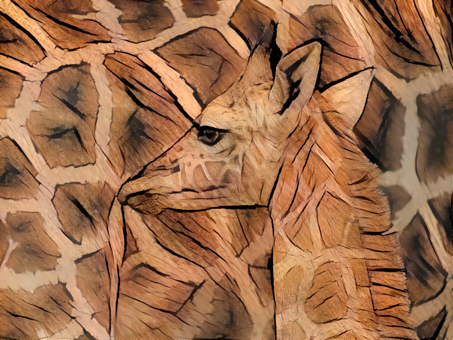 The Seldom Seen Wood Skinned Giraffe