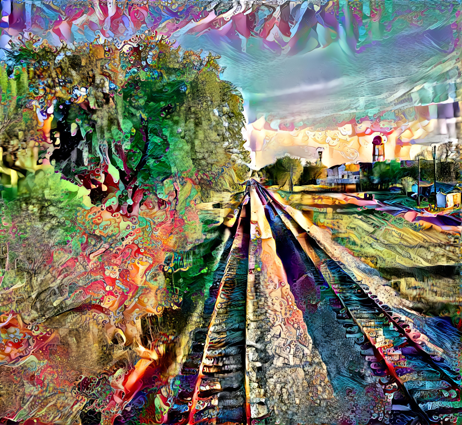 Emphatic stretch of rail