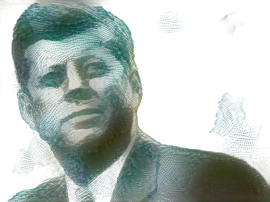 John F Kennedy in US banknote style