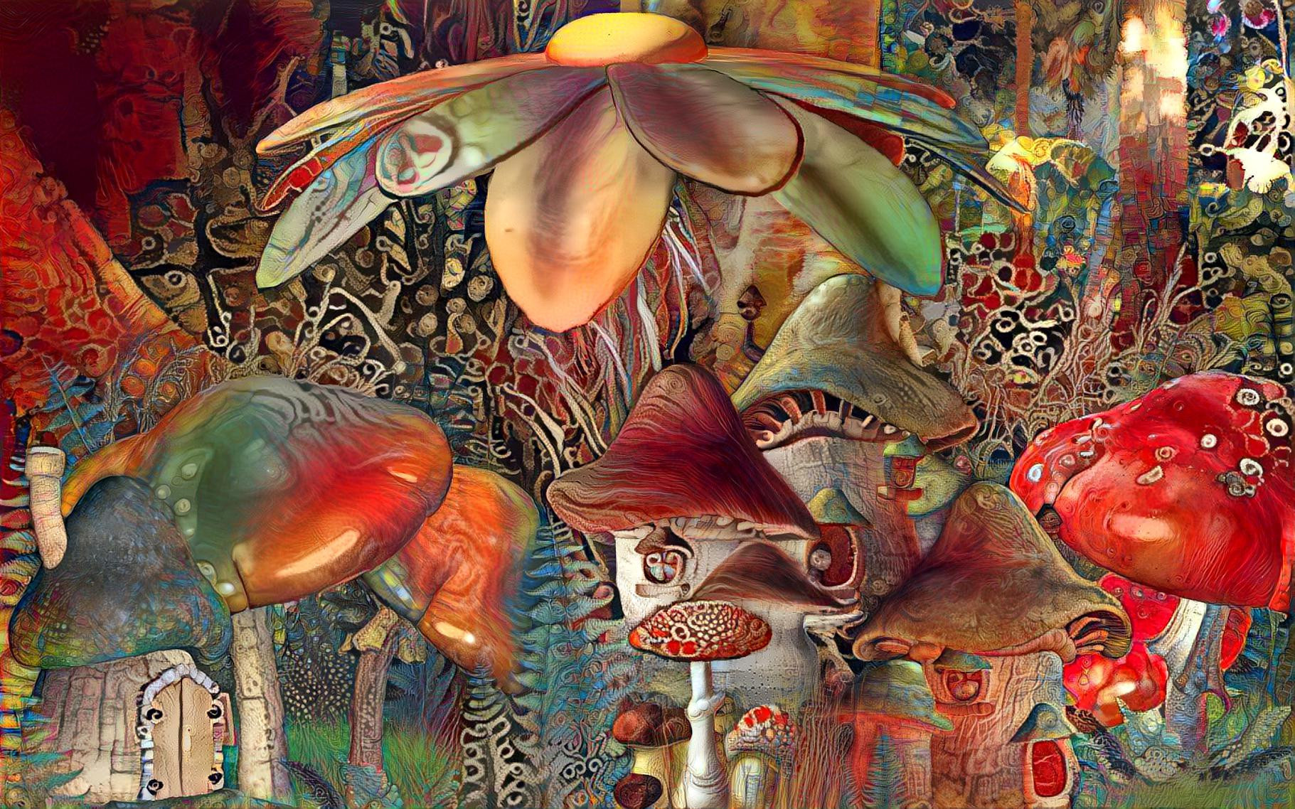 Fantasy Mushroom Houses