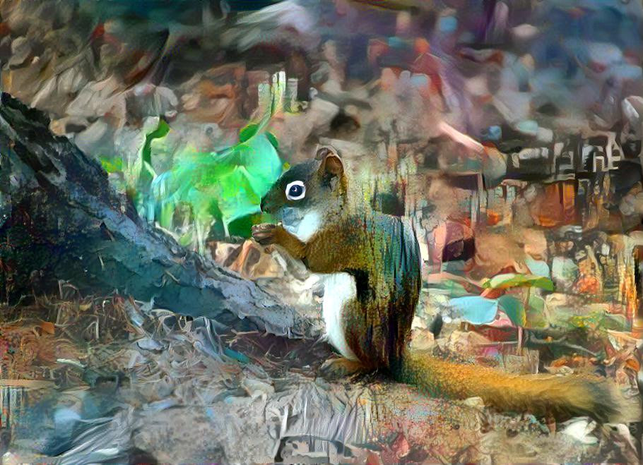 Squirrel abstract