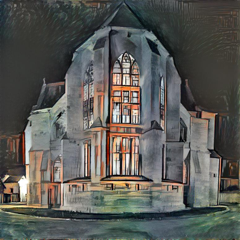 Church in the night (Buffet style)
