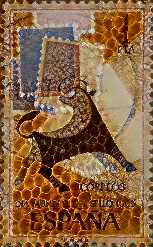 Honeycombed - stamp