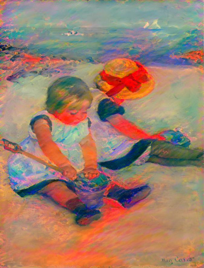Bambine sulla spiaggia 
