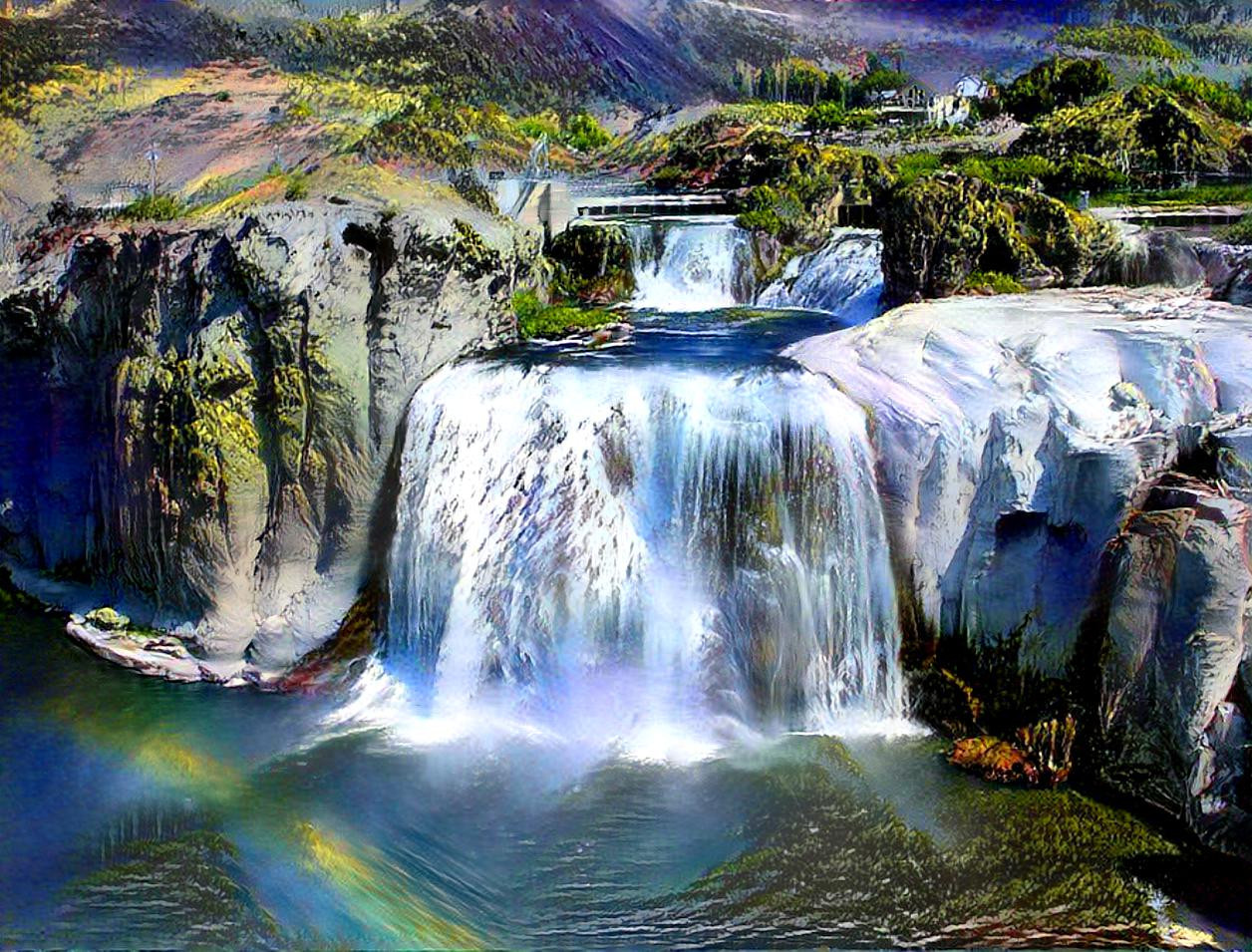 rainbows and waterfalls