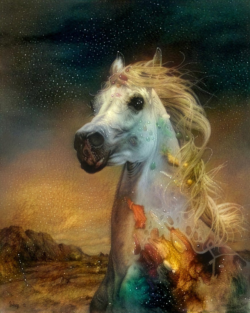 Source: "A running horse on fire" (art by Dragan Ilic Di Vogo)