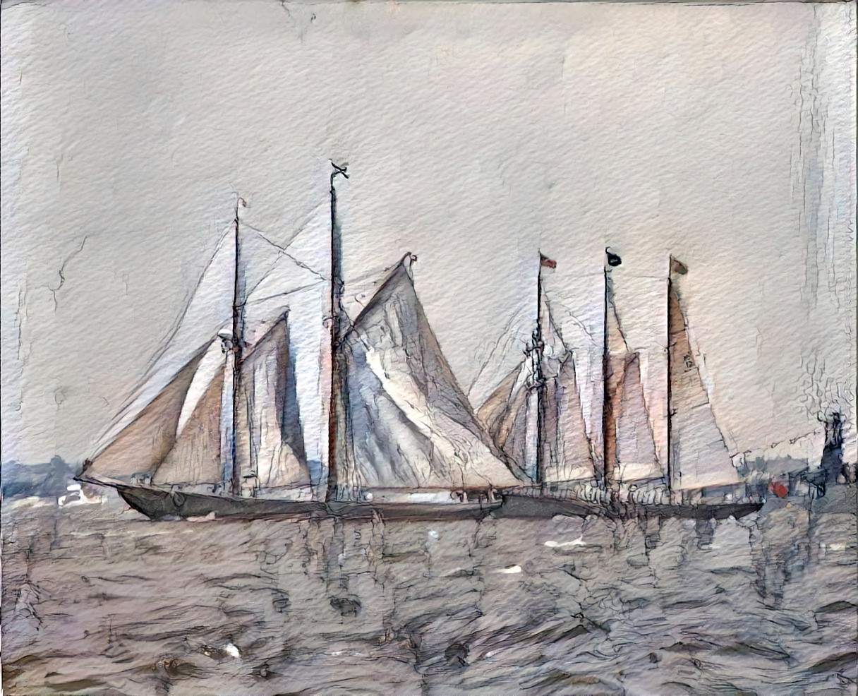 Sailboats, NY Harbor