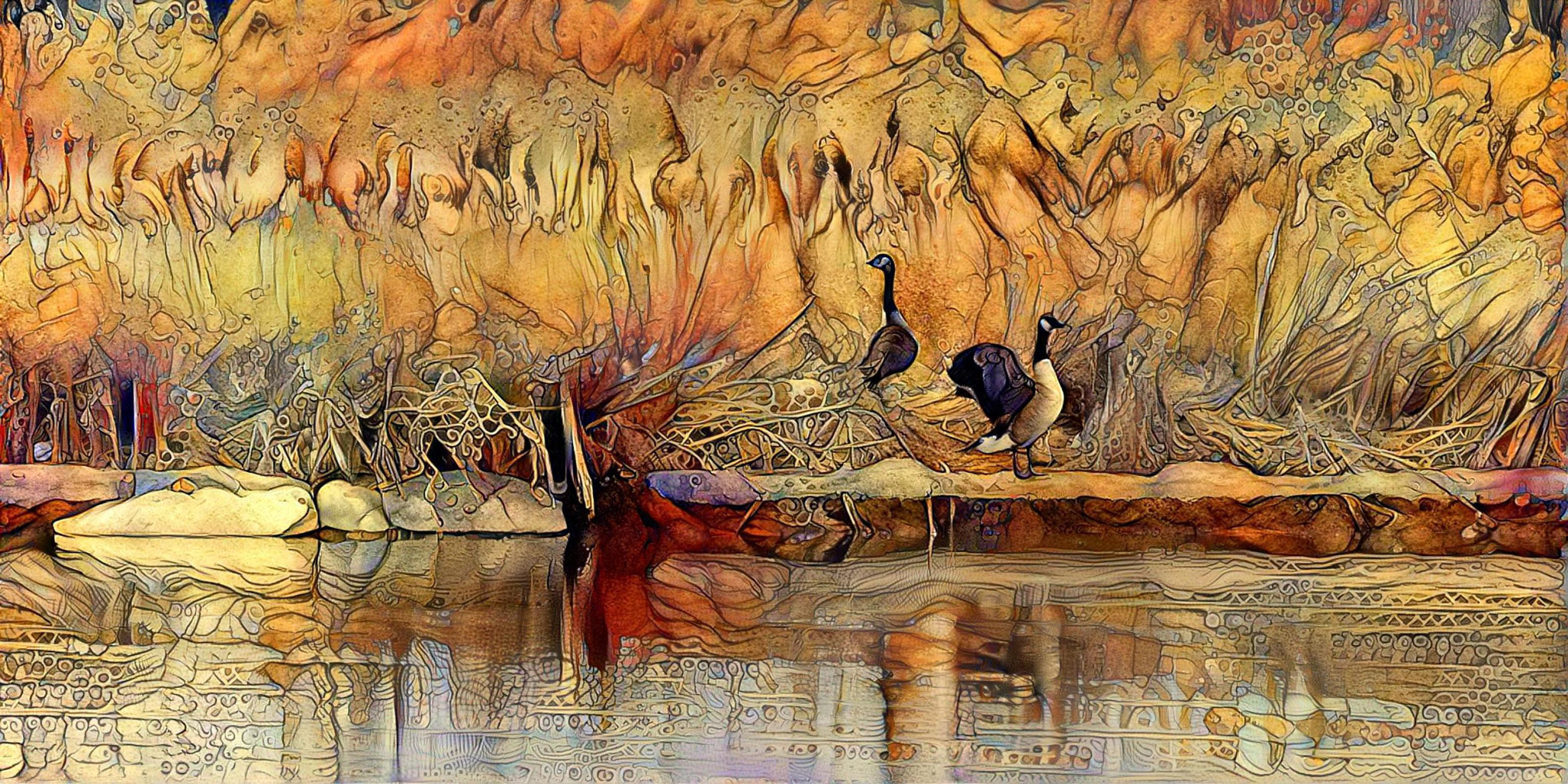 Migratory Geese in Autumn - 01