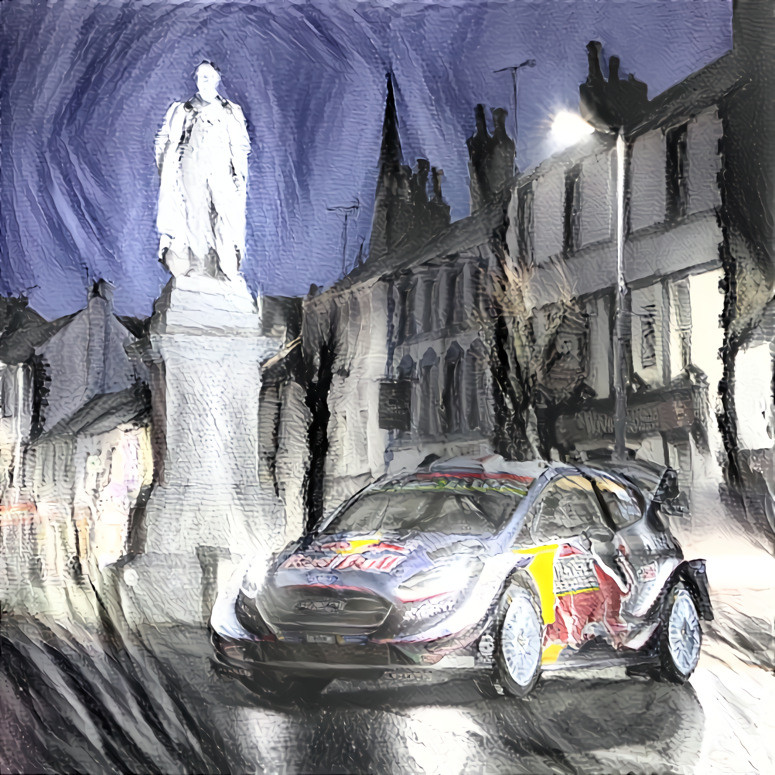 Cockermouth WRC Car abstract