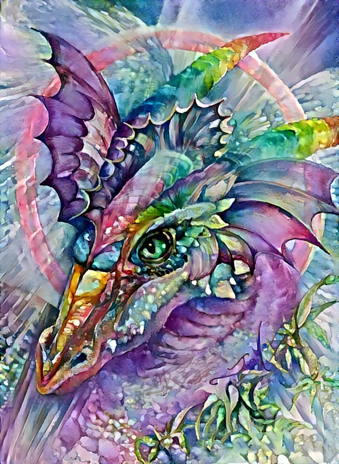 ''Angry dragon'' _ source: 5d diamond painting (on Amazon) - author not found _ (200301)