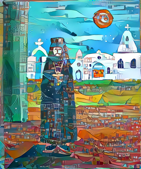 Painting of an Eastern orthodox monk