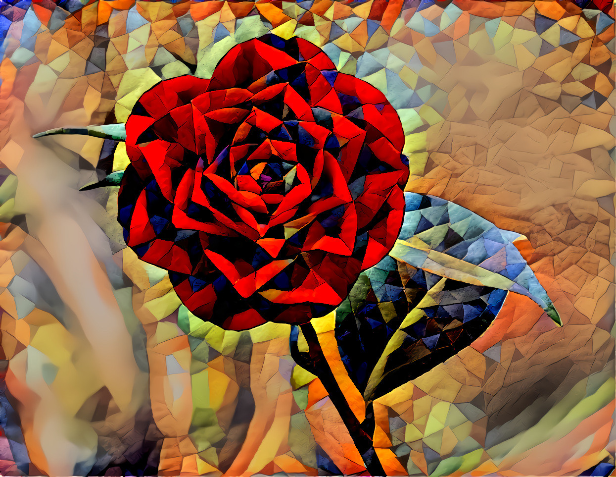 Quilted Rose