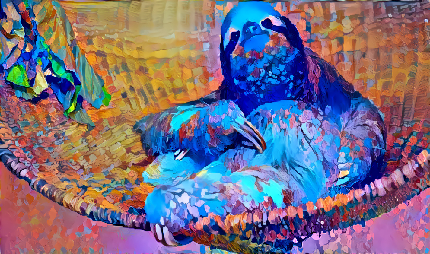 blue sloth