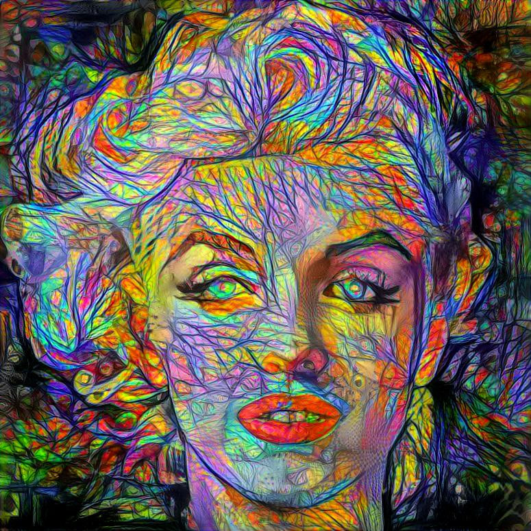 Marilyn Monroe travels through time and space