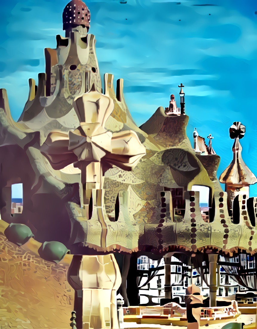 Source: collage of buildings by Antonio Gaudi