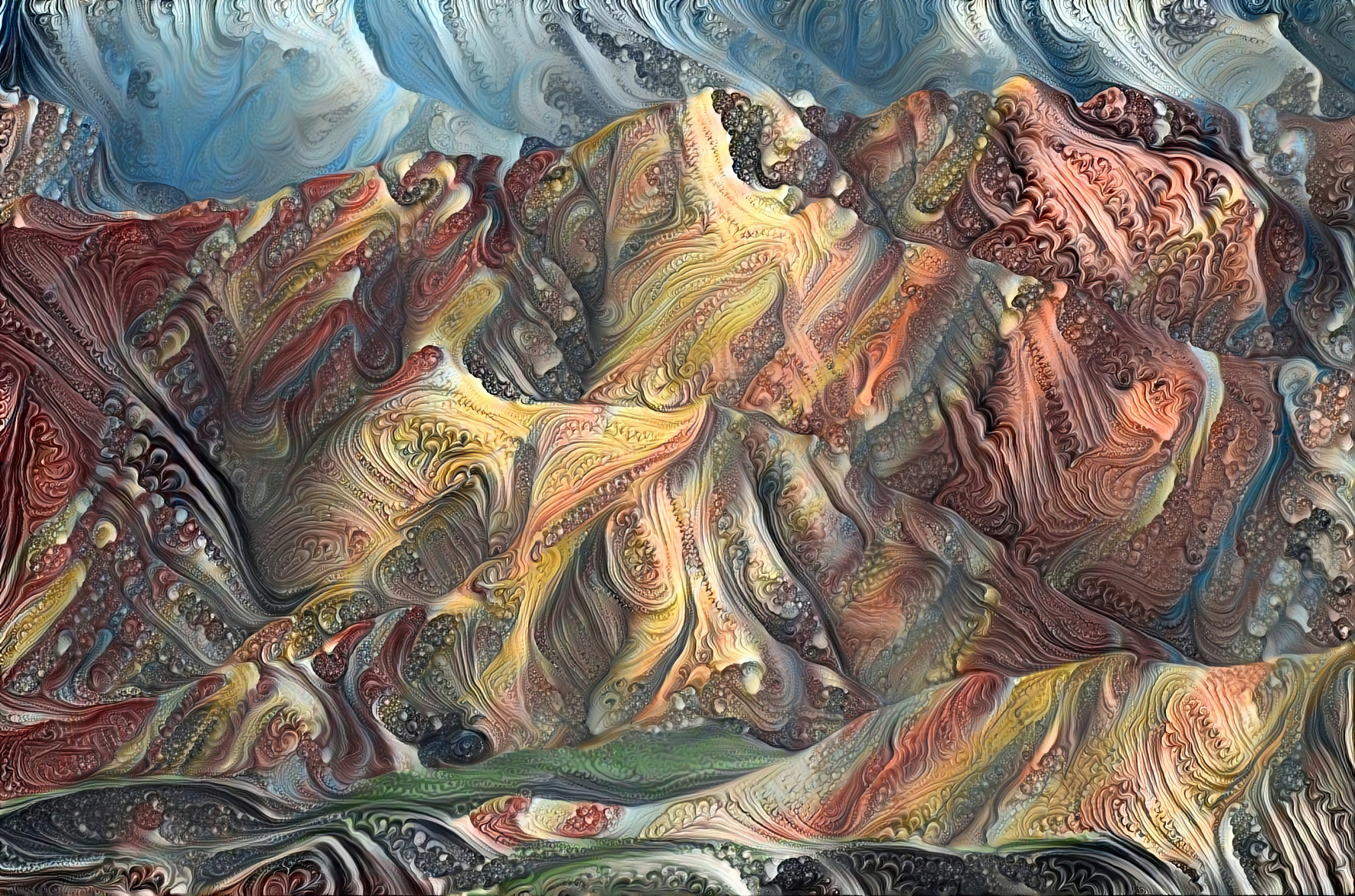 Chinese Rainbow Mountains Fractal