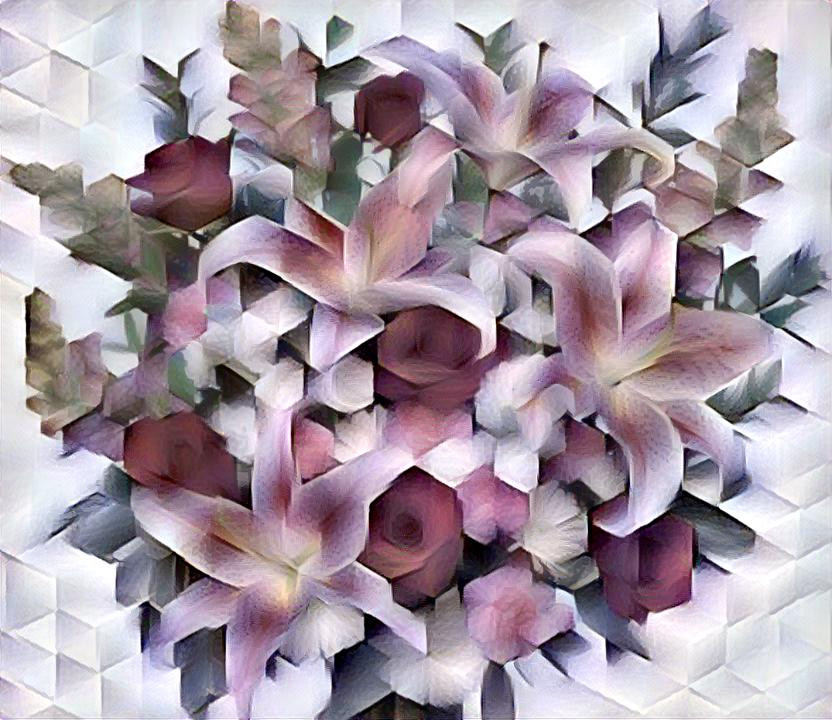 Vierkante bloemen