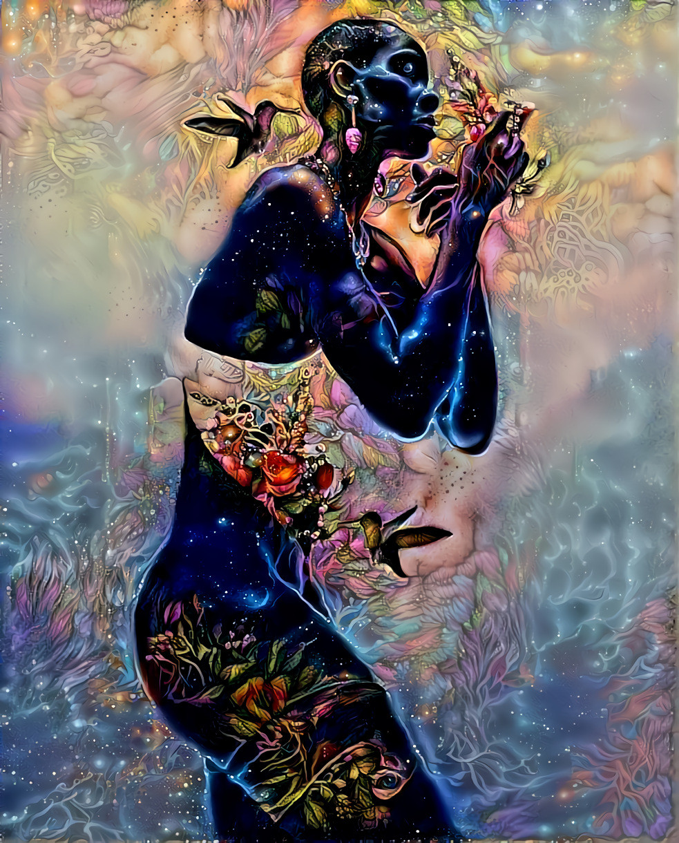 Psychedelic woman