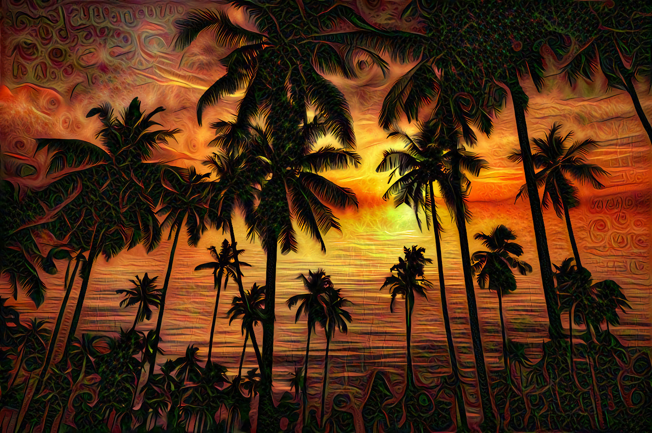 Palm Paradise by the Sea