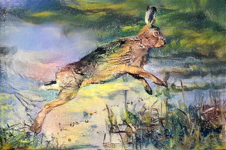 Pastels hare