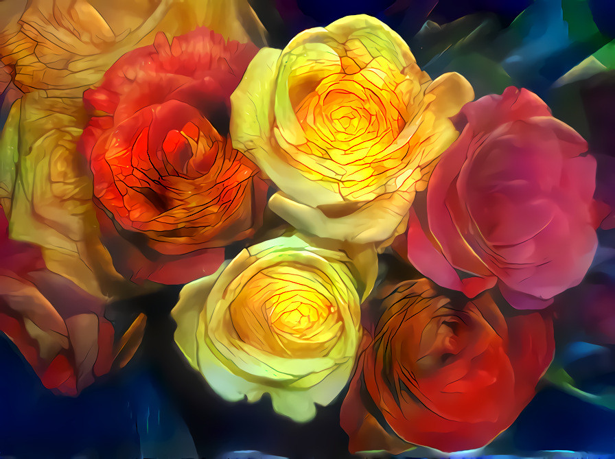Colored Roses #1