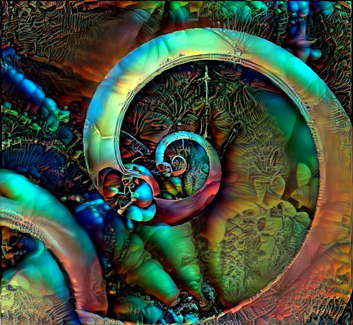Mandelbulbische Droste Spirale. 20211014