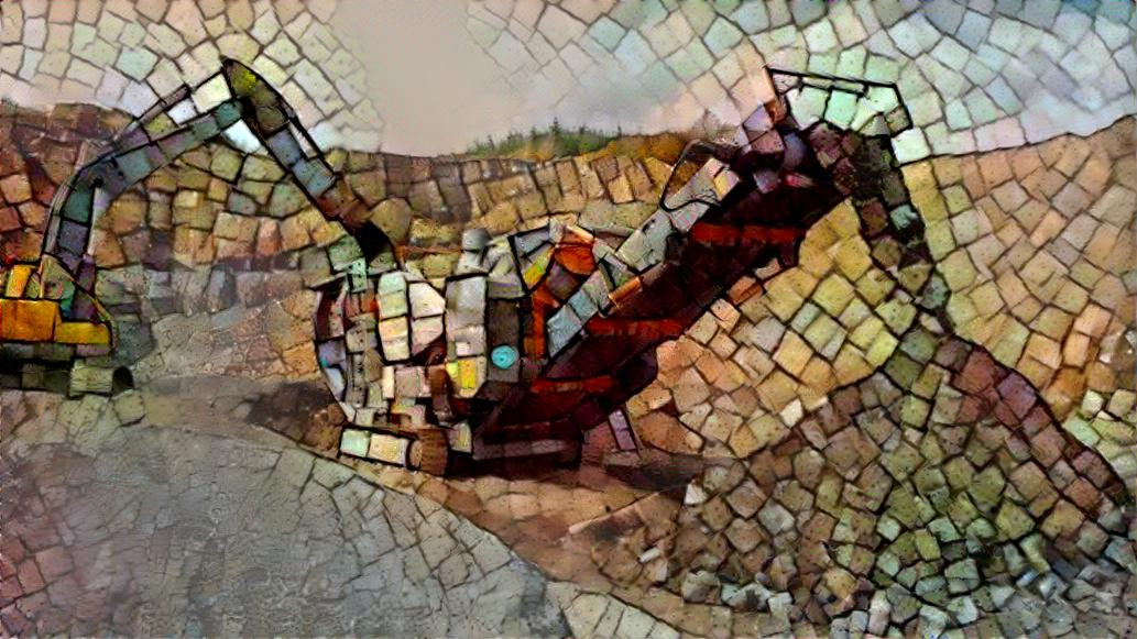 Mosaic Stone River Machine