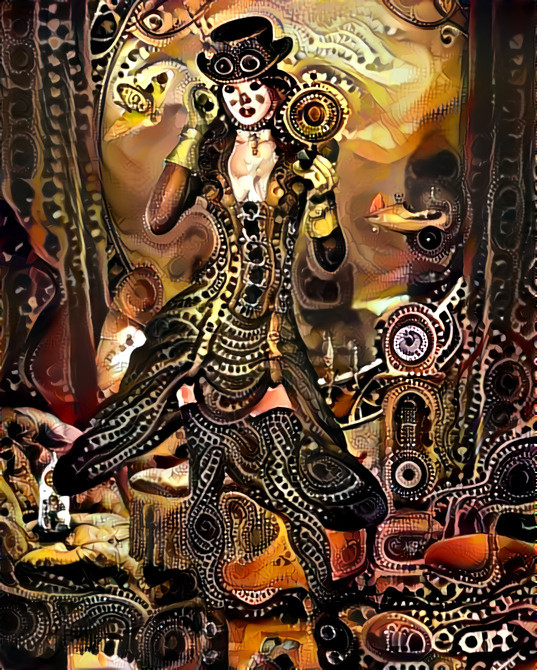 Steampunk Girl in a Steampunk Wrld