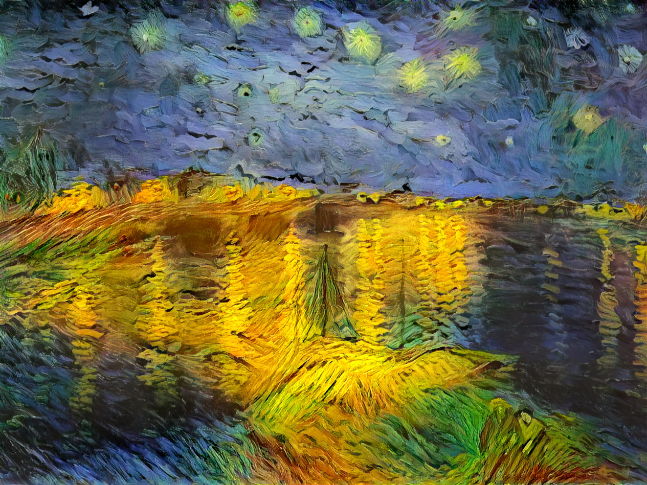La Nuit étoilée by Vincent van Gogh + Wheatfield with Crows by Vincent van Gogh
