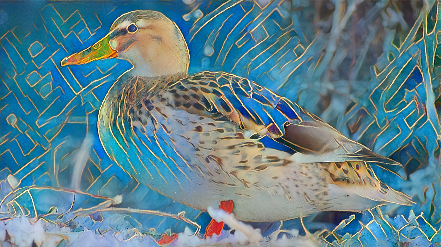 wintering duck