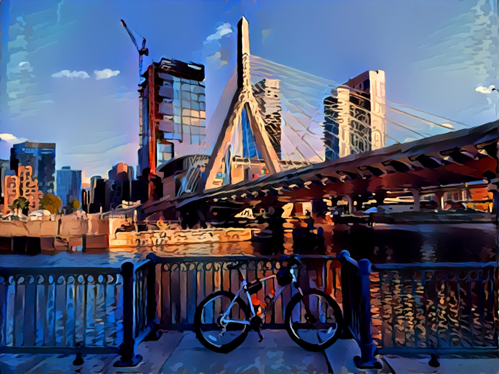 Biking around Boston