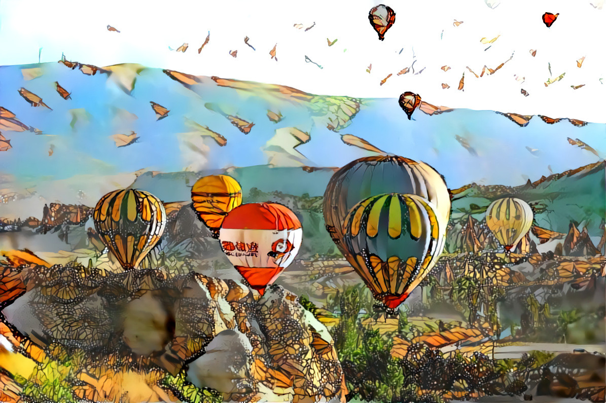 Butterfly Balloons 3 (Deep Dreamers Facebook Group, #DDGchallenge)