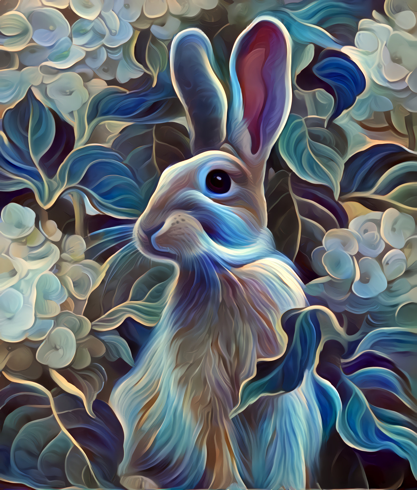 Curly Blue Bunny