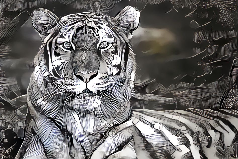 Redreaming Extinction Series. Tiger.