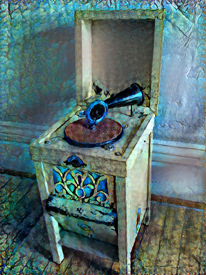 Old Recors Player in Lighthouse Living Quarters