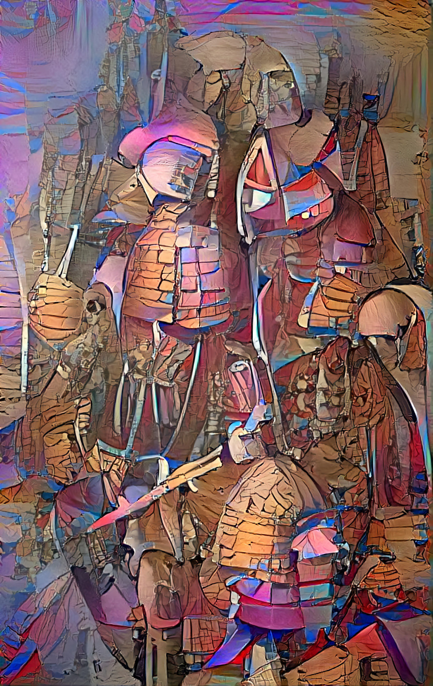 "Abstract medieval warriors" _ (211228)