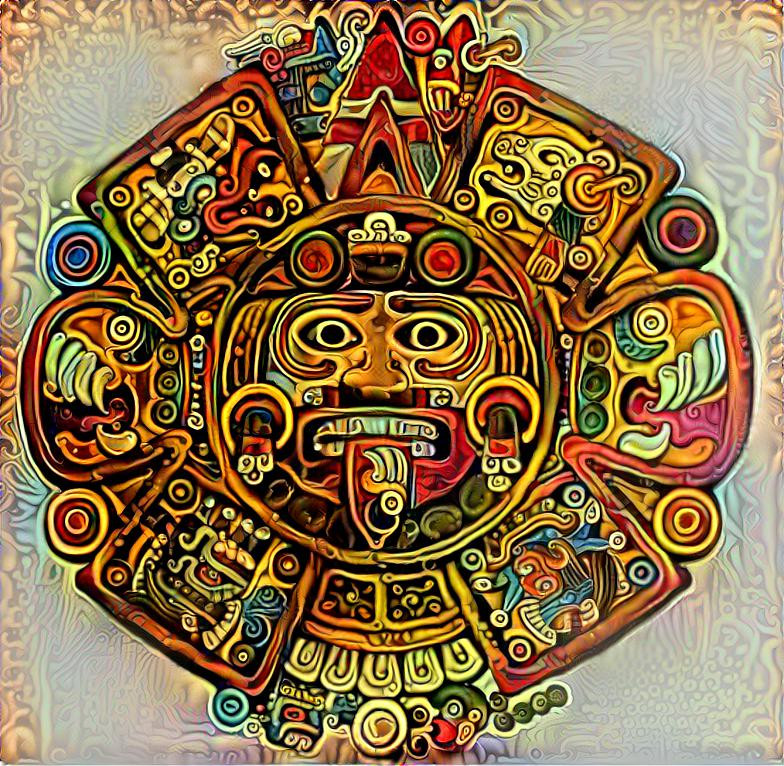 Trippy Aztec God