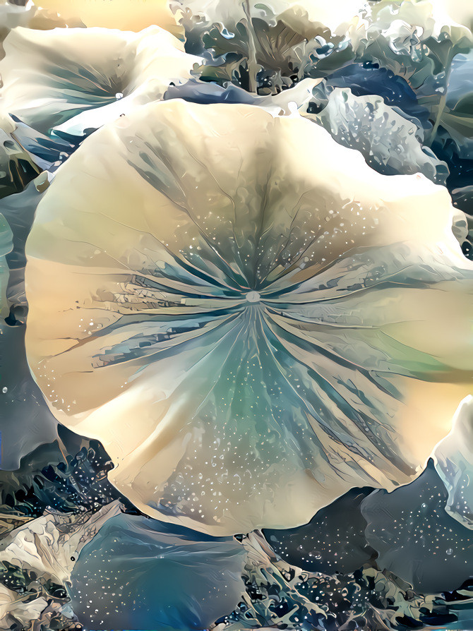 an ocean of lotus petals