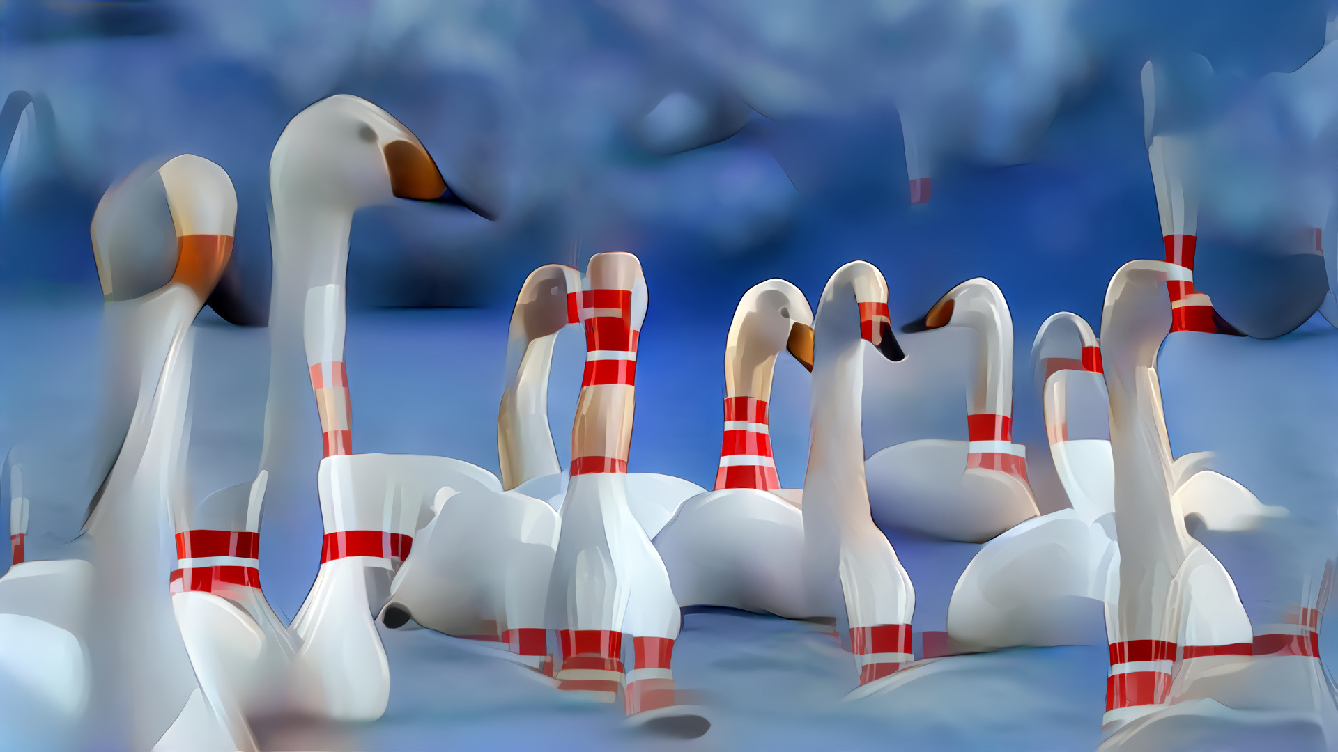 Bowling Birds v2 (DS2 redux of a dream from a year ago)